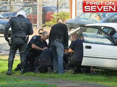 Police make dramatic arrest on Port Rd