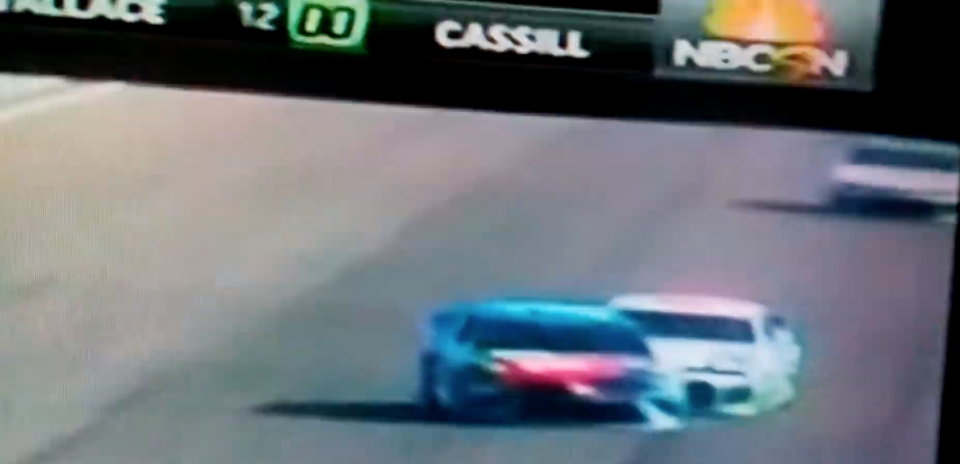 The caution sure seemed to be displayed before Bubba Wallace spun Kyle Busch. (via NBC)