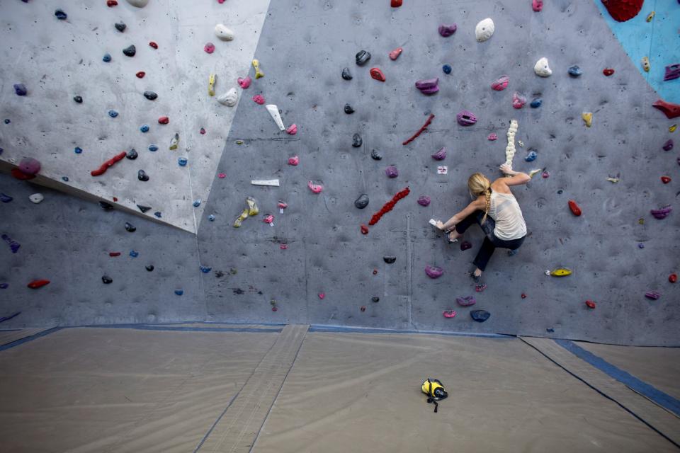 Join world top ten climber Mina Leslie-Wujastyk on the wall (Getty)