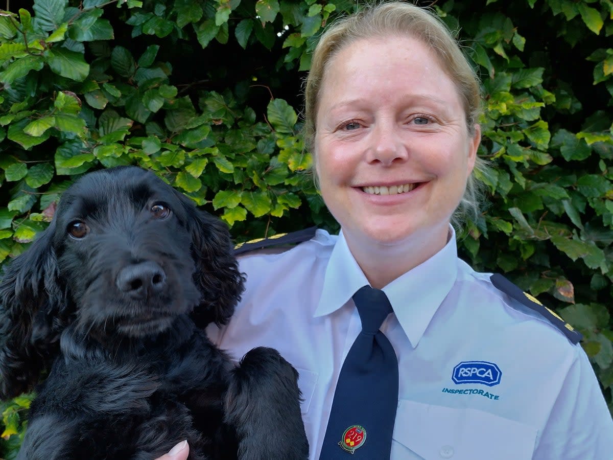 Kirsty Withnall adopted a dog called Ozzie who came from a puppy farm (Kirsty Withnall / RSPCA)