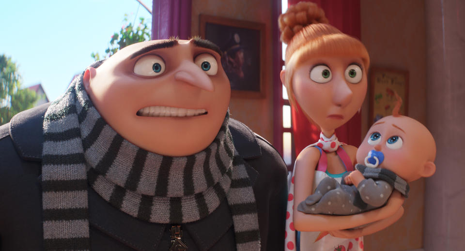 Gru and Lucy in Despicable Me 4