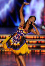 LAS VEGAS, NV - JANUARY 14: Kaitlin Monte, Miss New York, competes in the talent competition during the 2012 Miss America Pageant at the Planet Hollywood Resort & Casino January 14, 2012 in Las Vegas, Nevada. (Photo by Ethan Miller/Getty Images)