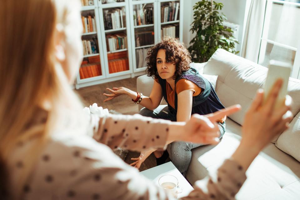 what to do after a fight couple arguing and using hand gestures