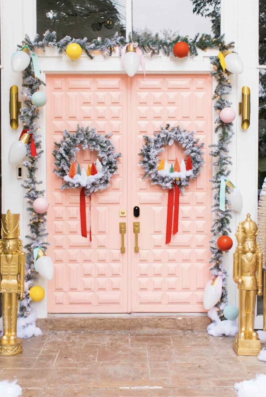 Colorful Front Door Display