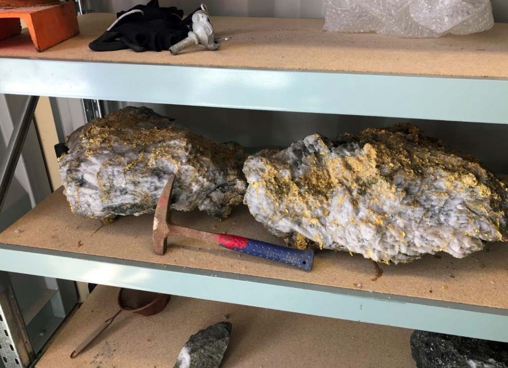 Miners found two huge rocks full of gold (Picture: RNC Minerals)