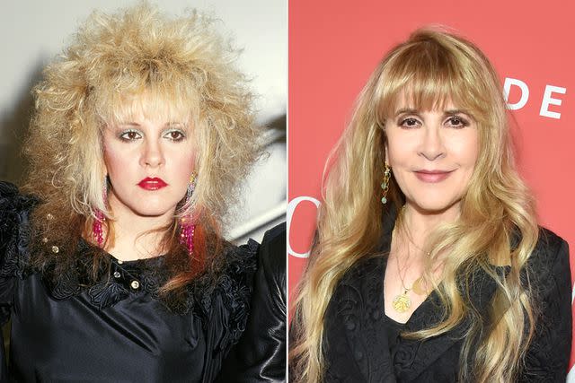 <p>Barry King/Sygma/Sygma via Getty; Kevin Mazur/Getty</p> Stevie Nicks in 1987 and 2018