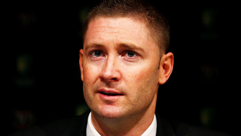 Michael Clarke clashed with well-known NRL writer Phil Rothfield on breakfast radio over the Roosters-Rabbitohs match last weekend. (Photo by Mark Nolan/Getty Images)