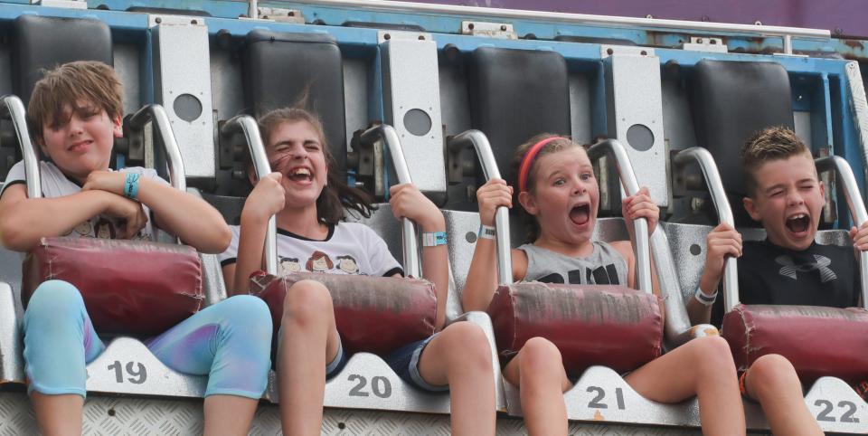 Scenes from the Midway of the Kentucky State Fair on Saturday.  