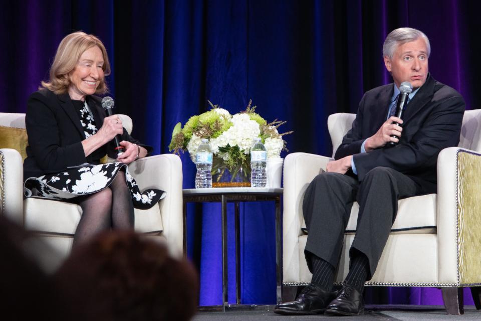 Dr. Doris Kerns Goodwin shared the stage with Jon Meacham.