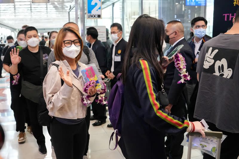 FILE PHOTO: First plane from China’s Xiamen lands in Thailand