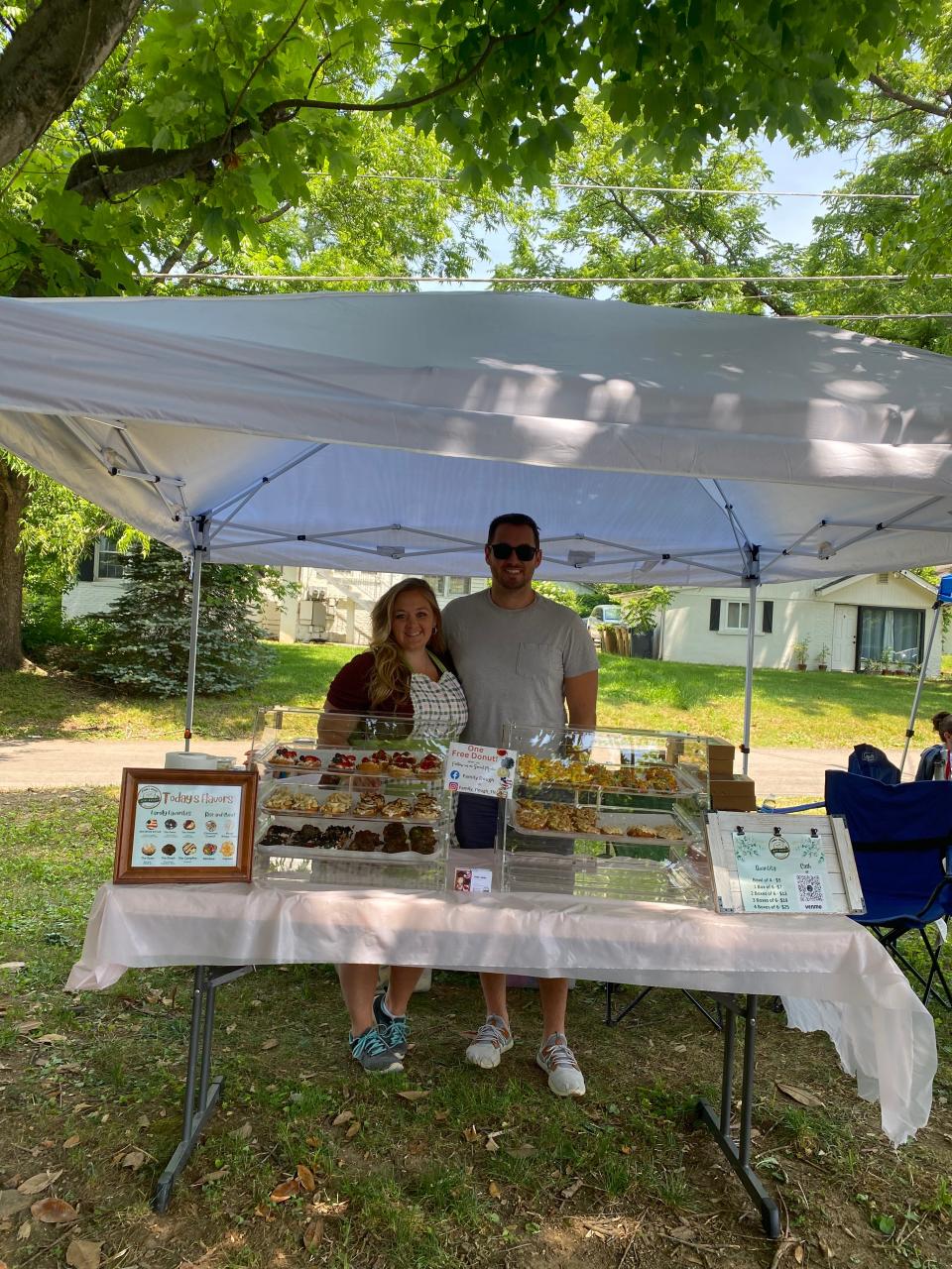 Family Dough’s Stephanie and Ryan Kraft were vendors at the Tea & Treasures Second Saturday Marketplace on July 8, 2023