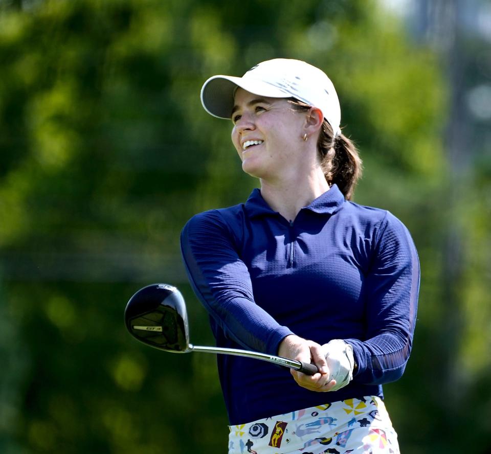 Emily Brooks, shown in Monday's qualifying round at the RIGA Women's Amateur, put together quite the round in Thursday's semifinal, holding on late to earn a spot in Friday's championship match.