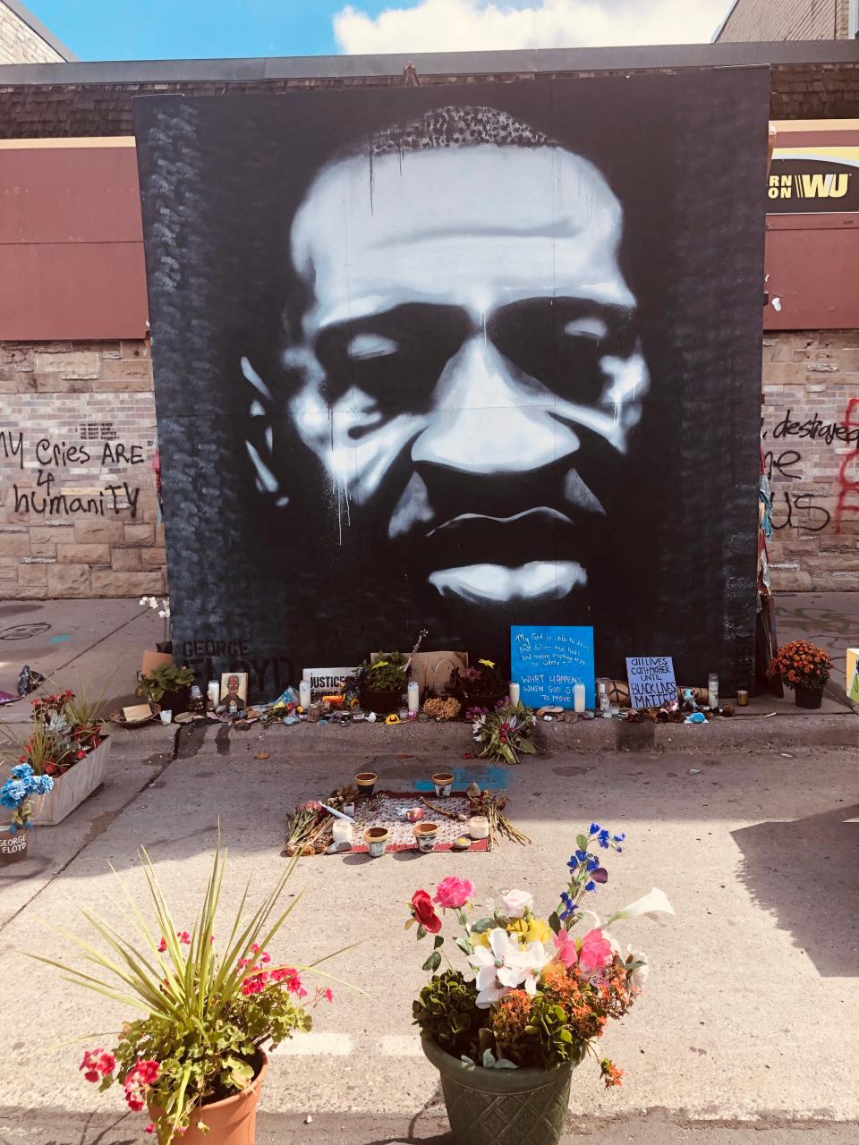 Milwaukee Journal Sentinel’s columnist James E. Causey, visited the George Floyd memorial in Twin Cities, on Sept 10, 2020, about four months after Floyd was killed by Minneapolis Police officer Derek Chauvin.