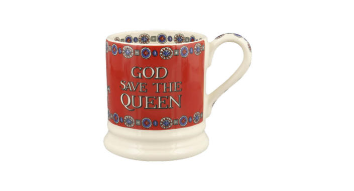 He has the "oldest monarch"  also on the back.  (Emma Bridgewater)