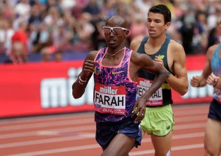 Athletics - London Anniversary Games - London, Britain - July 9, 2017 Great Britain's Mo Farah during the Men's 3000m Action Images via Reuters/Henry Browne