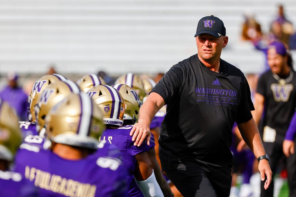 Kalen DeBoer and the Washington Huskies football team are favored against the UCLA Bruins in their Week 4 Pac-12 college football game on Friday.