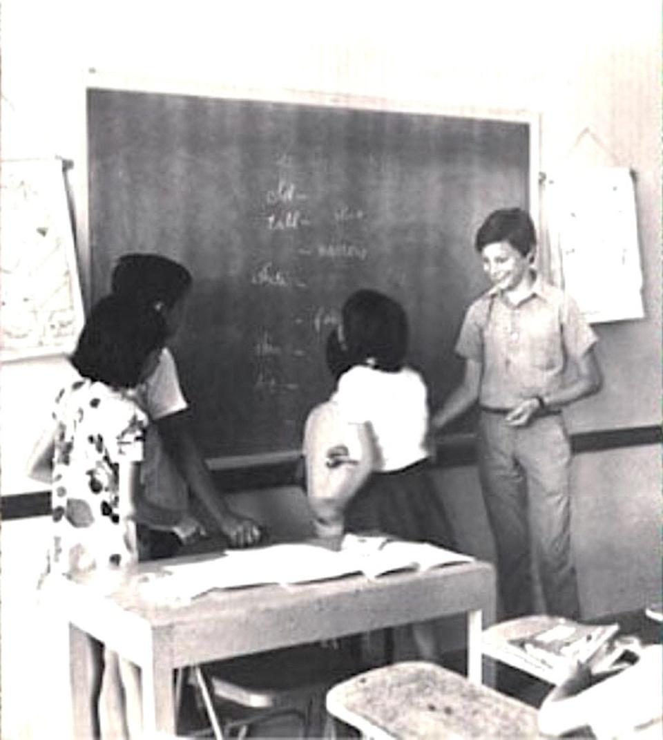 At age 17, Sheldon Whitehouse teaches English to Vietnamese students in Saigon in early 1973.