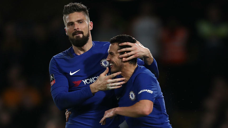 Giroud scored his first Chelsea goal in their FA Cup win against Hull City last week