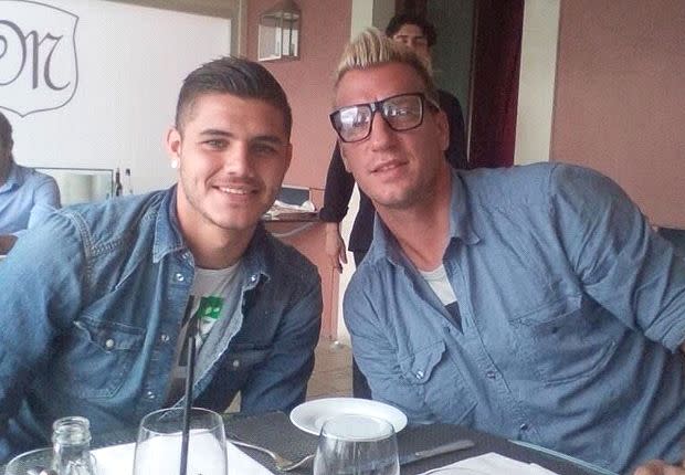 Mauro Icardi y Maxi López.