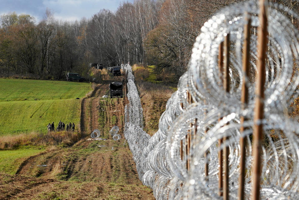 波蘭政府10日表示，未來將停止使用俄羅斯飛地「加里寧格勒」（Kaliningrad）的地名，並將以母語「柯尼斯堡」（Konigsberg）取代。圖為波蘭與俄羅斯飛地加里寧格勒的邊界。（路透社資料照）