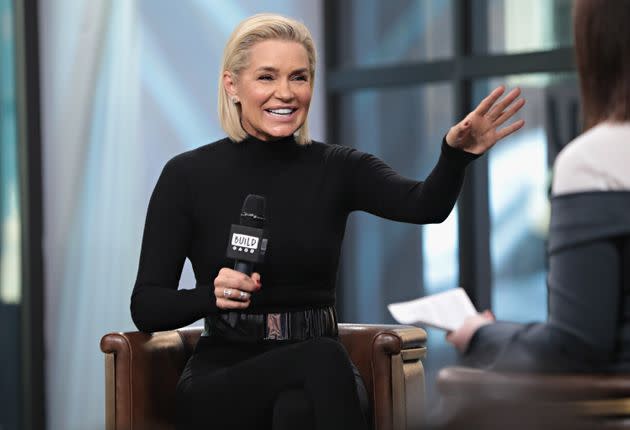 Yolanda Hadid visits Build Studios on Jan. 10, 2018, in New York City. (Photo: Cindy Ord via Getty Images)