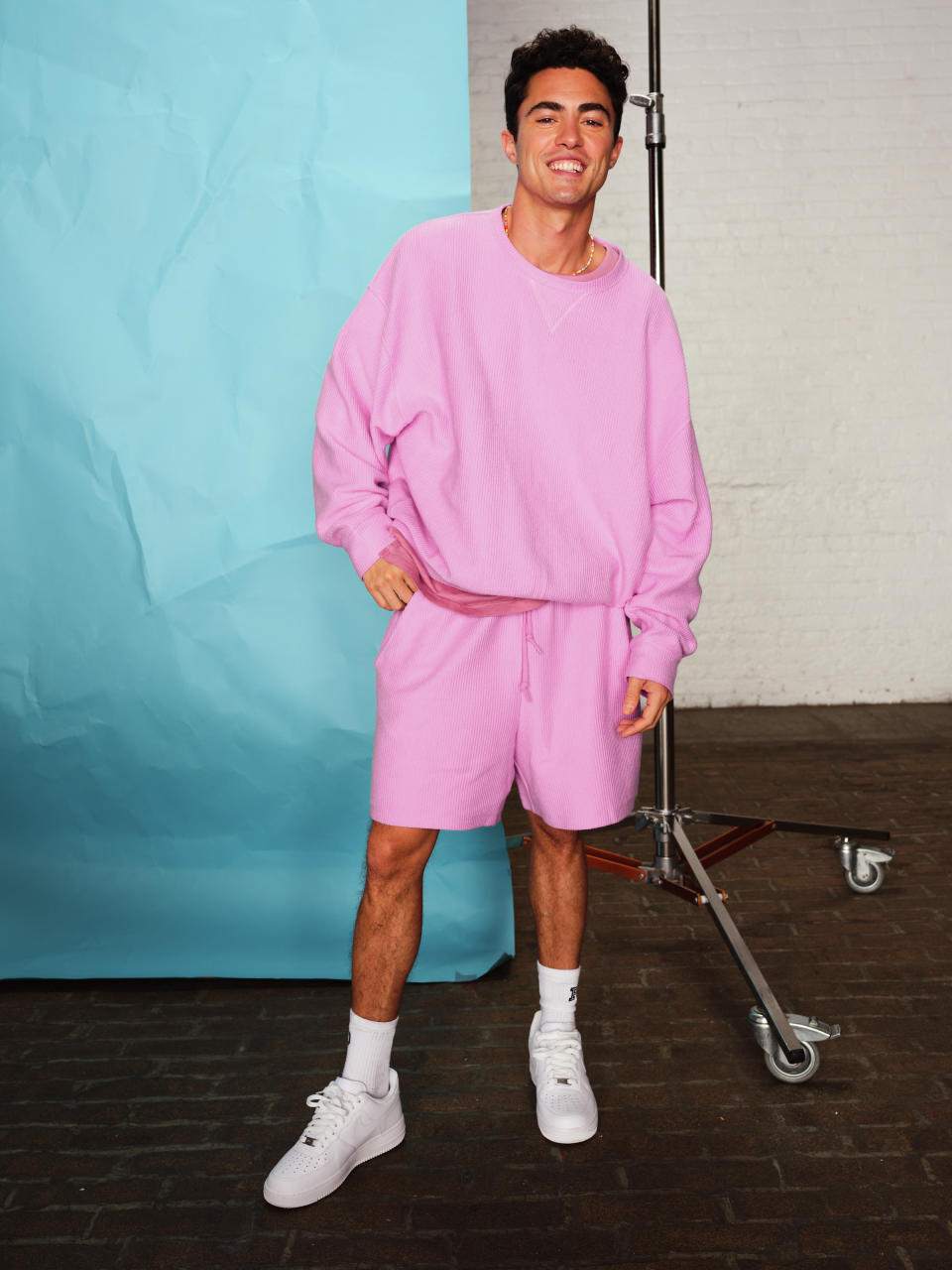 Darren Barnet in Pink’s gender-neutral collection. - Credit: Courtesy Photo