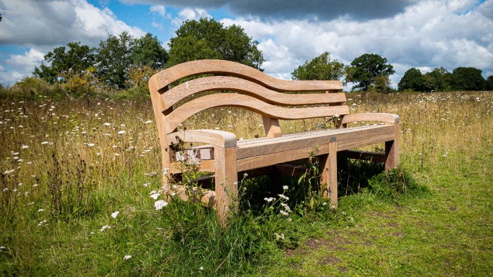 A park bench