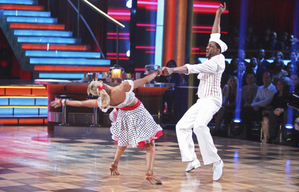 Kym Johnson and Jaleel White perform on "Dancing With the Stars."