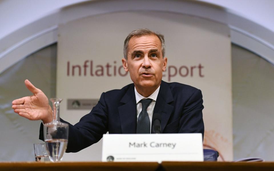 A big jump in inflation would crank up the pressure on Mark Carney and the MPC to lift interest rates to ease the squeeze on households - EPA