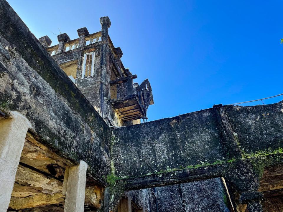 A view of one of the buildings at Paronella Park in Queensland, Australia.