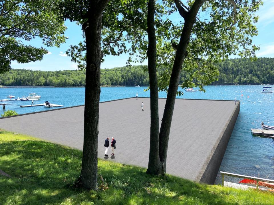 The Ecology Action Centre says a registered architect used publicly available information, site photos and a proposed infill survey completed by surveyors, to create this approximate rendering of the proposal for the Northwest Arm.  