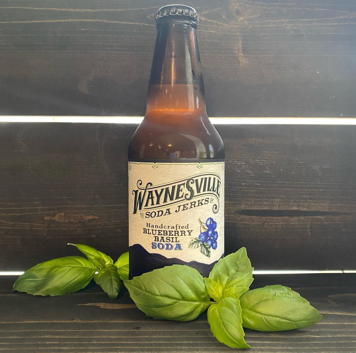 Waynesville Soda Jerks Blueberry Basil will be released as a private label edition using basil grown at the Biltmore Estate.