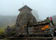 Tungnath, a stately and serene temple dedicated to Lord Shiva, is the second of the five Kedars, the others being Kedarnath, Madhyamaheshwar, Kalpeshwar and Rudranath. The legend behind the temples is rooted in the Mahabharata. It is said that the Pandavas, after the Great War at Kurukshetra, wished to atone for the sins of fratricide and the killing of Brahmins. They were directed to seek the blessings of Lord Shiva. The Lord, however, was in no mood to pardon them as he was angry at the magnitude of their sins. Taking the form of a bull, the Lord hid from the Pandavas at Guptkashi in the Garhwal Himalaya.