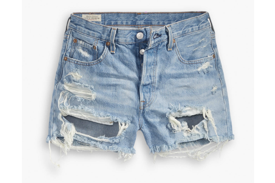 Levi's 501 High Rise Shorts in Fault Line