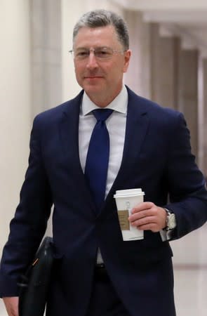 Volker arrives to be interviewed as part of the U.S. House impeachment inquiry into President Trump's dealings with Ukraine, at the U.S. Capitol in Washington