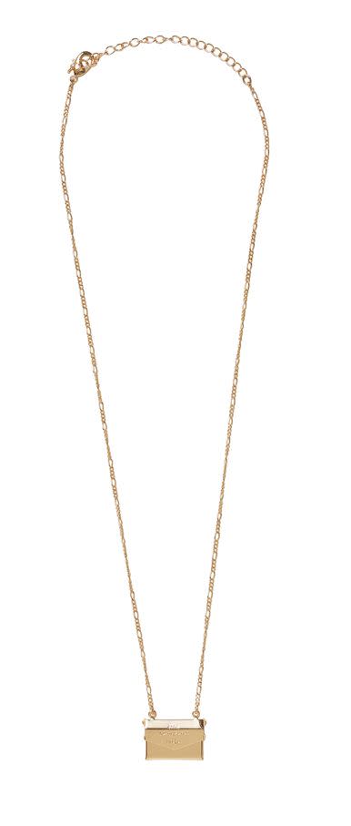 <p>Envelope charm necklace, £9.99, H&M</p><p><a class="link " href="https://go.redirectingat.com?id=127X1599956&url=https%3A%2F%2Fwww2.hm.com%2Fen_gb%2Fproductpage.0947286004.html&sref=https%3A%2F%2Fwww.cosmopolitan.com%2Fuk%2Ffashion%2Fstyle%2Fg34287086%2Fhandm-the-vampires-wife%2F" rel="nofollow noopener" target="_blank" data-ylk="slk:SOLD OUT;elm:context_link;itc:0;sec:content-canvas">SOLD OUT</a></p><p>The most simple charm necklace in the collection, this is perfect for layering up. </p>