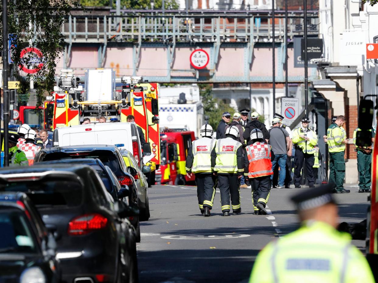 Three of the seven people arrested so far have been released and one man has been charged: Adrian Dennis/AFP