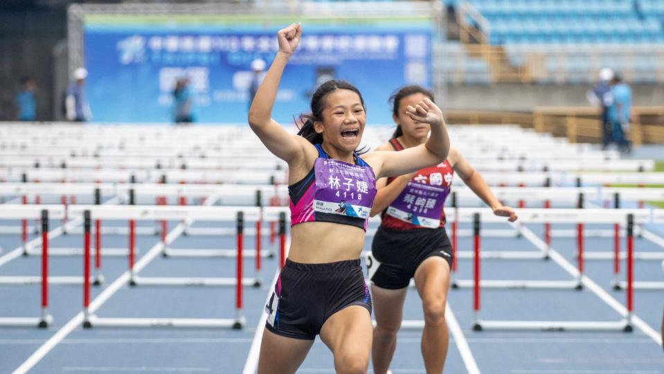 《田徑》突破再突破！國一新鮮人林子婕全中運紀錄到手