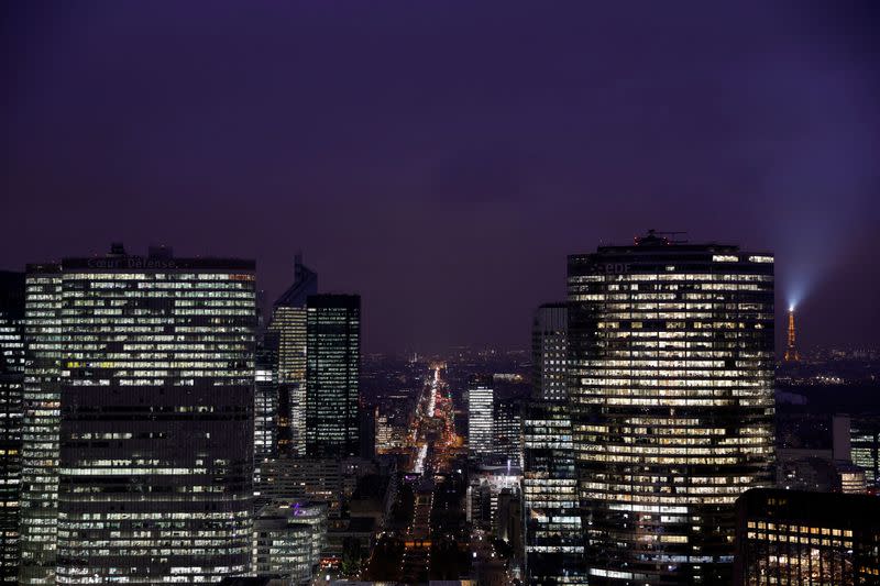 FILE PHOTO: General view of La Defense business and financial district near Paris