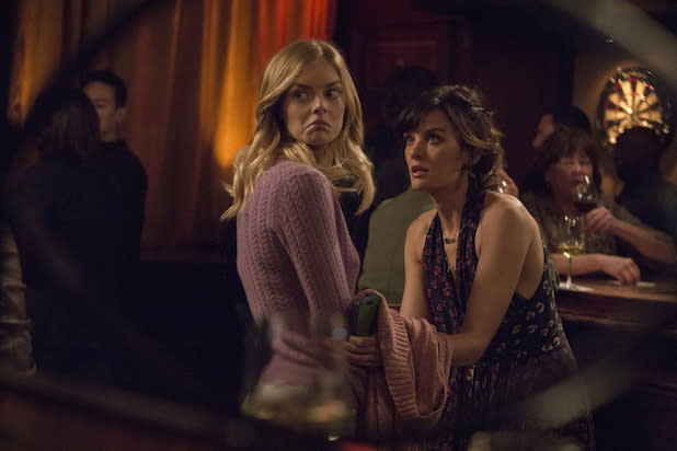 Samara Weaving and Frankie Shaw on SMILF. Photo: Showtime