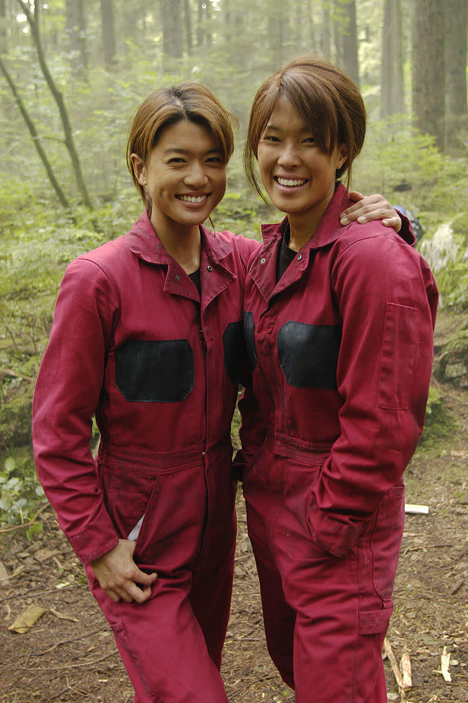 Grace Park and her stunt double