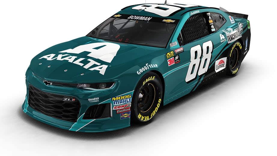 The car Alex Bowman will drive at Pocono. (Via NASCAR.com)