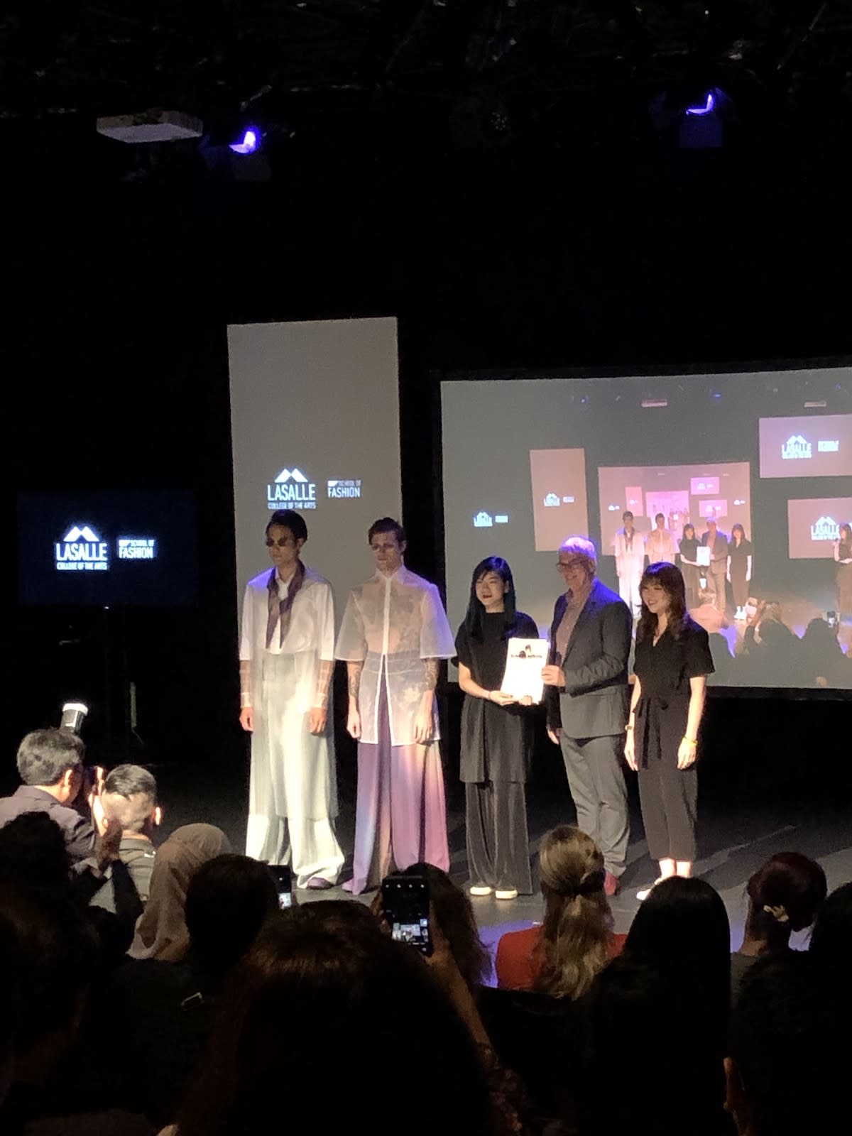 Fashion graduate Melissa Lim takes home the Converse Award as well as Best Fashion Collection of the night. (PHOTO: Reta Lee/Yahoo Lifestyle Singapore)