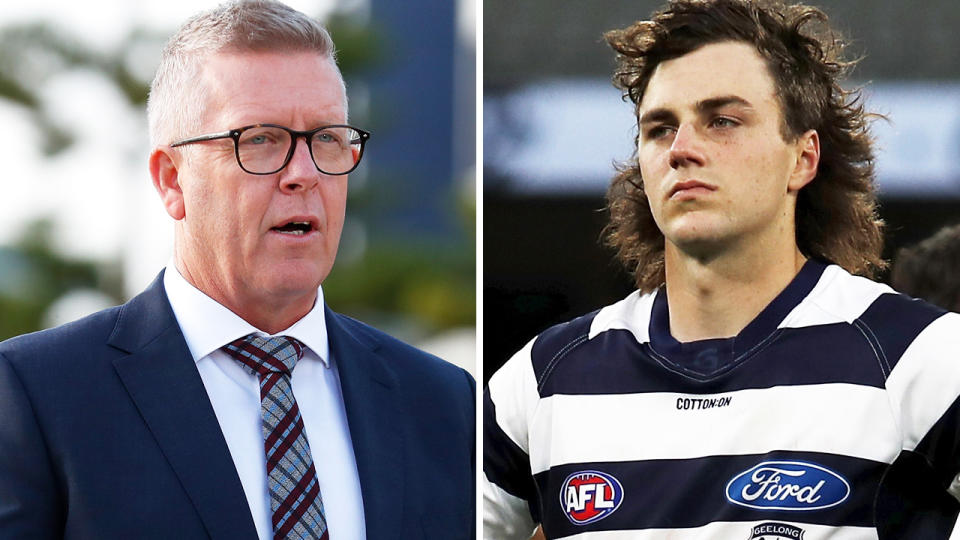 Steven Hocking says Geelong's young players must earn their place in the side, after Jordan Clark requested a trade away to Fremantle in a bid for more playing time. Pictures: Getty Images