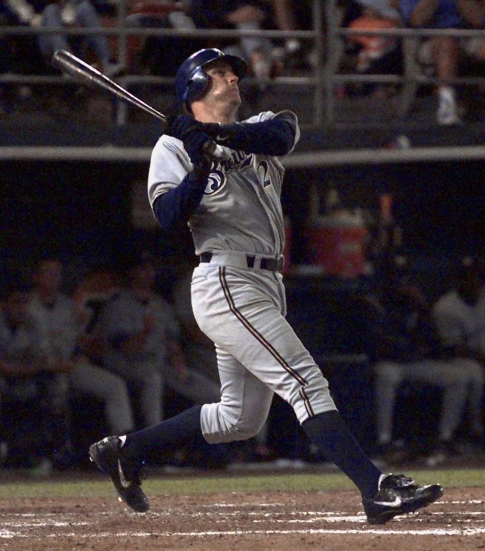 Tyler Houston was a corner infielder for the Brewers in 2000.