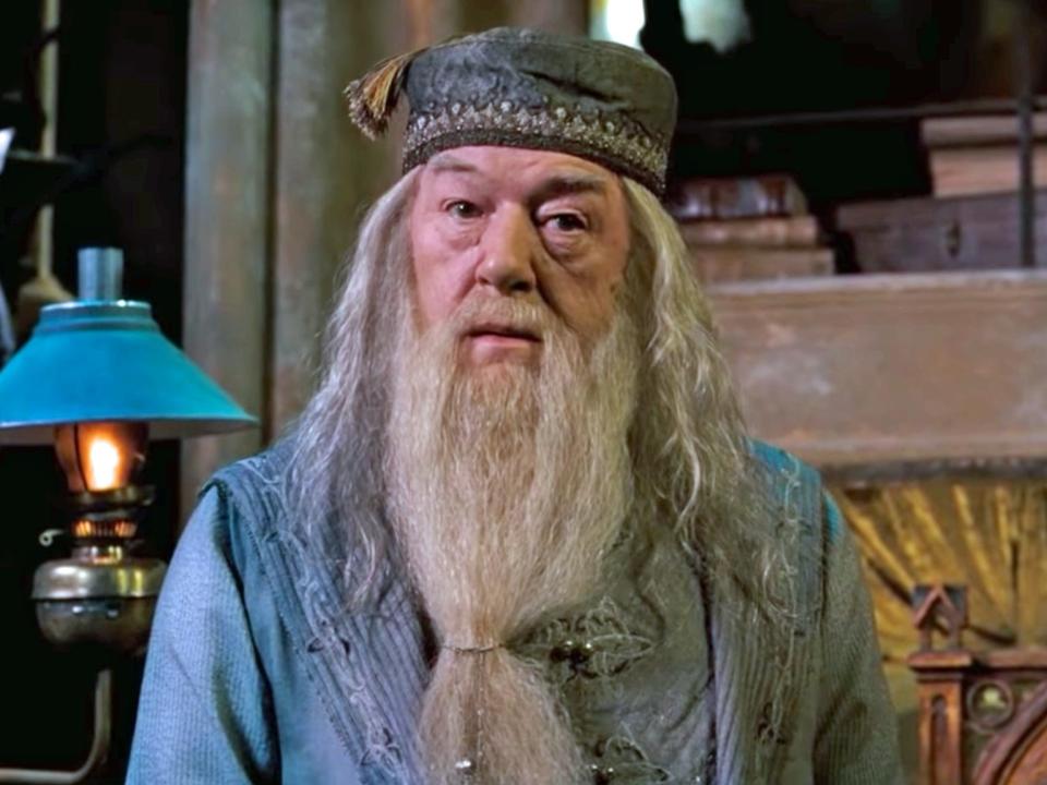 dumbledore in his office in harry potter