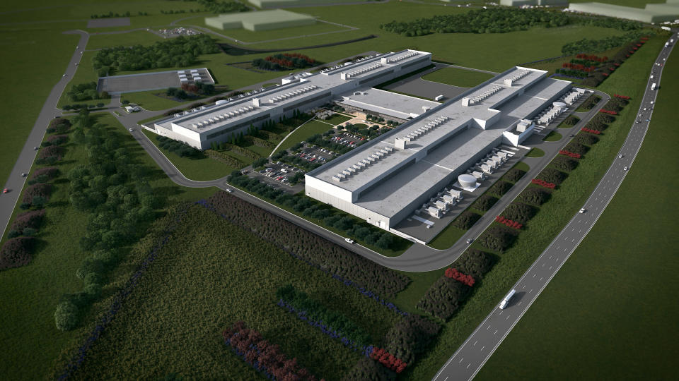 Facebook Fort Worth data center rendering