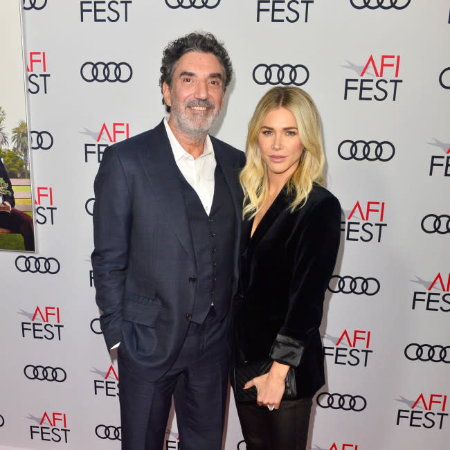 Chuck Lorre junto a su exmujer Arielle en una foto de 2018 credit:Bang Showbiz