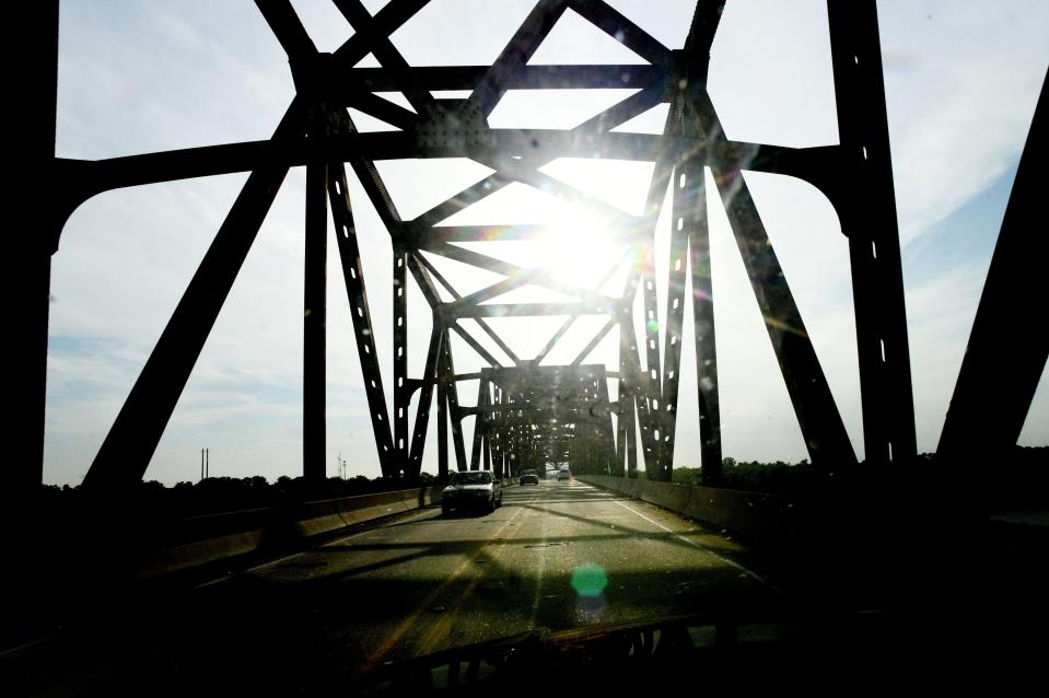 The Jimmie Davis Bridge Thursday evening, April 25, 2024.