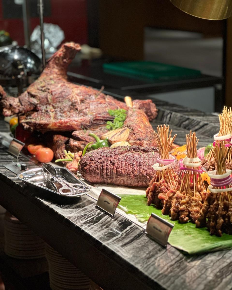 One World Hotel Petaling Jaya - Spread of roasted meats and satay